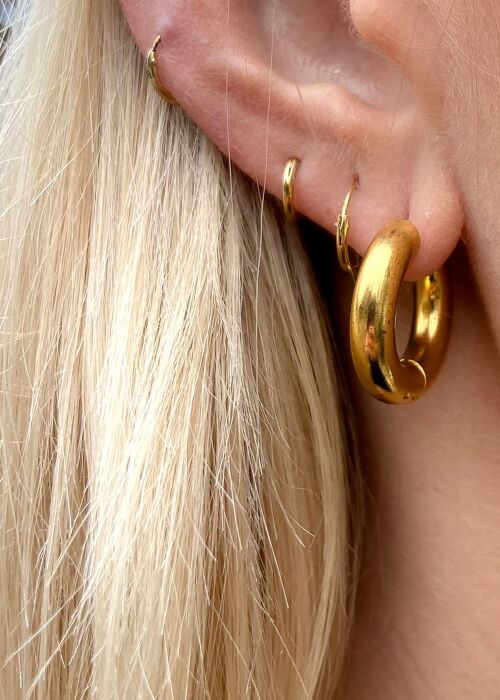 Hoop Earrings in Gold