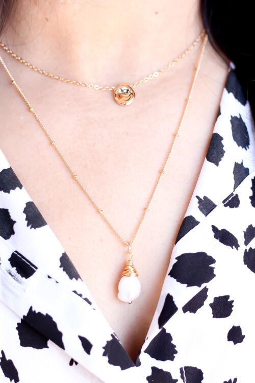 Layered Pearl Necklace