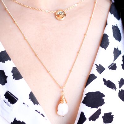 Layered Pearl Necklace