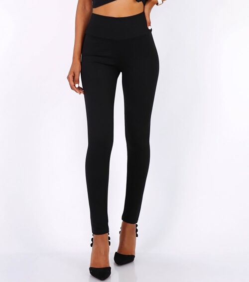 High Waisted Leggings in Black UK 6