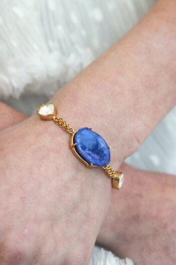 Bracelet Pierre Druzy Bleue - Bleu 2