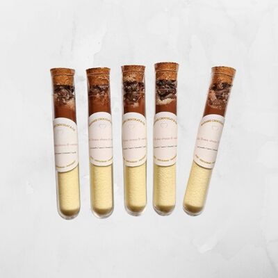 Vials for preparation of Chocolate / Vanilla Milk Shake