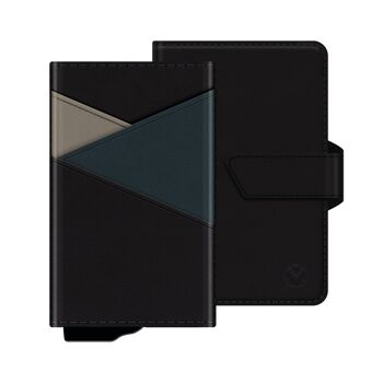 Card Case Plus Wallet Snap 2-en-1 Noir 12