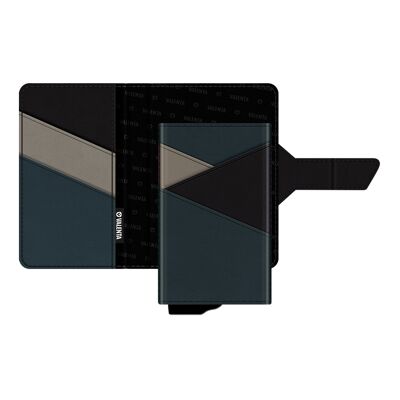 Card Case Plus Wallet Snap 2-en-1 Bleu