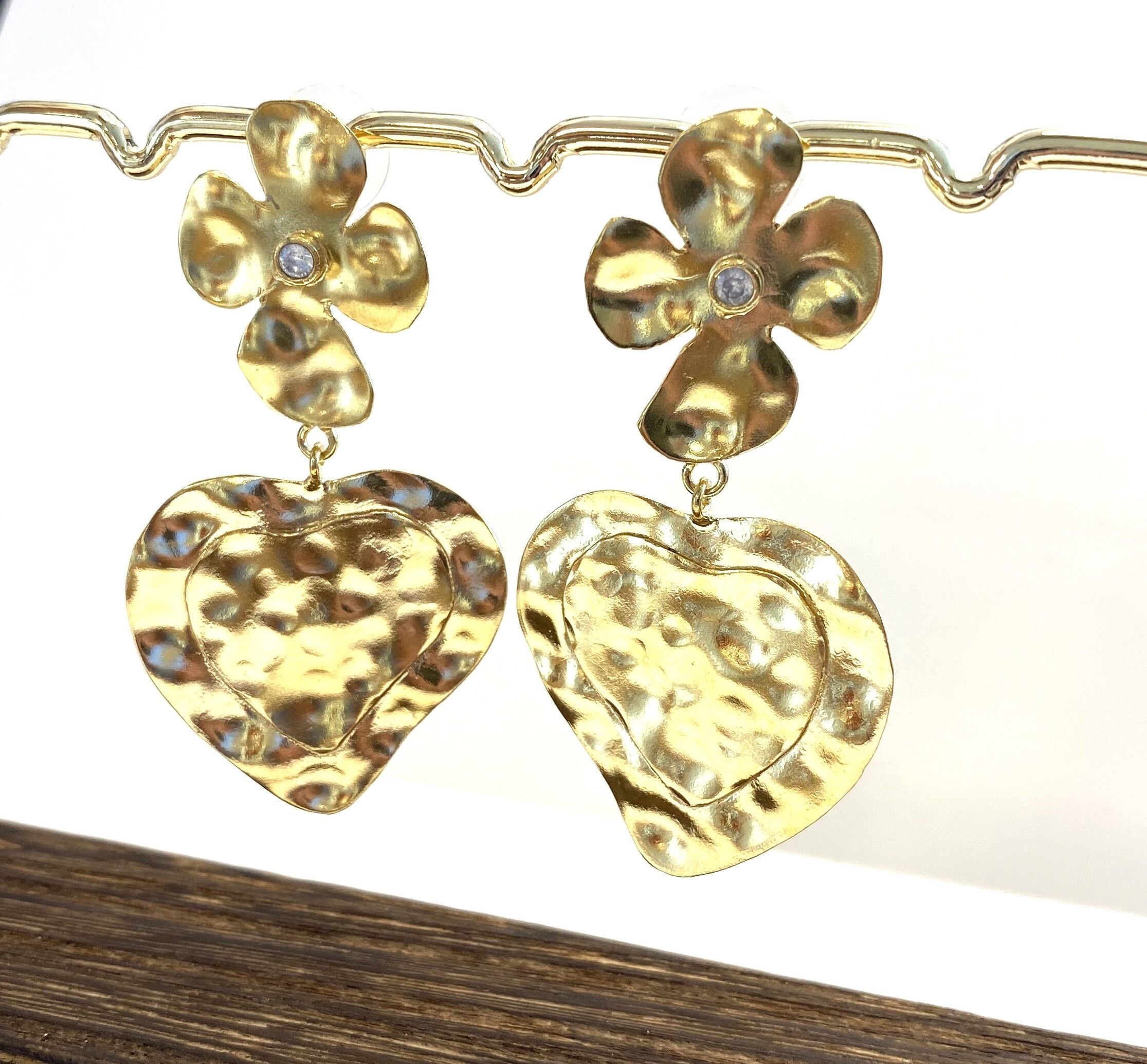 Orecchini fiore e cuore