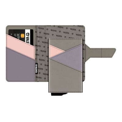 Card Case Plus Wallet Snap 2-en-1 Grijs