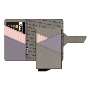 Card Case Plus Wallet Snap 2-en-1 Grijs 1