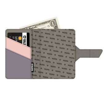 Card Case Plus Wallet Snap 2-en-1 Grijs 2