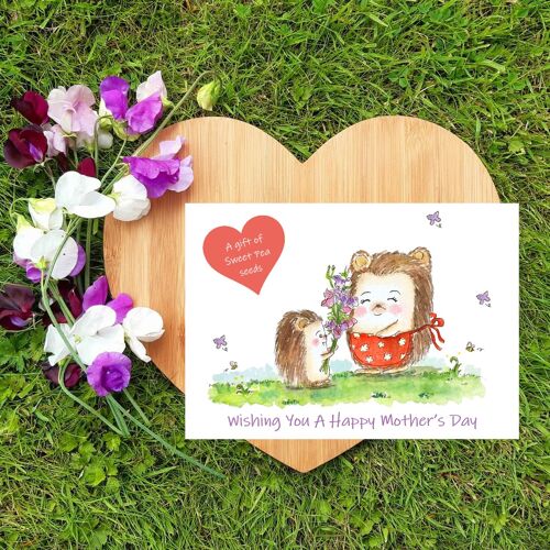 Sweet Pea Mothers Day Seed Card