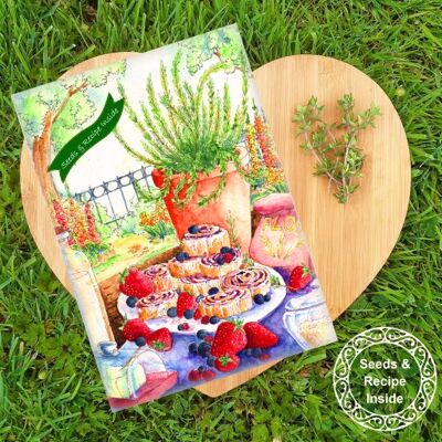 Seed & Recipe Card -  Berry & Thyme Twirls
