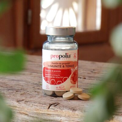 Pastillas Tonus & Immunity - Propóleo & Acerola