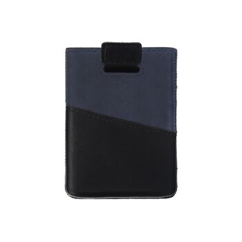 Porte-Cartes Pocket Duo Noir - Bleu Vintage 4