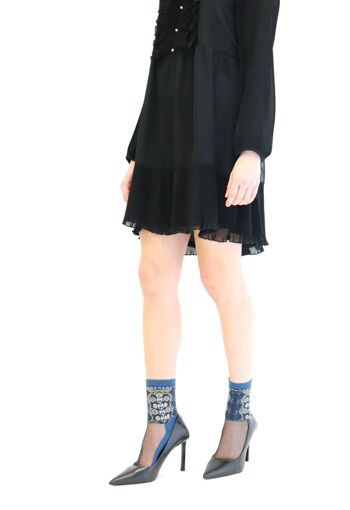 NATASHA - Bleu, la chaussette en voile ultra-résistant - Parfait pour Fête des Mères 2024 4