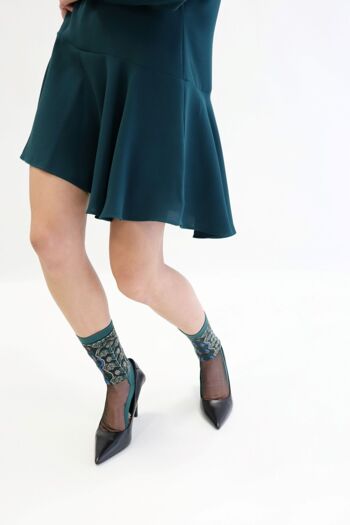 ANTONIA - Vert, la chaussette en voile ultra-résistant - Parfait pour Fête des Mères 2024 4