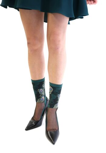 ANTONIA - Vert, la chaussette en voile ultra-résistant - Parfait pour Fête des Mères 2024 5