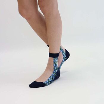 PALOMA - Bleu, la chaussette en voile ultra-résistant 2
