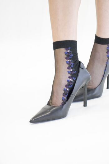 PALOMA - Violet, la chaussette en voile ultra-résistant - Parfait pour Fête des Mères 2024 1