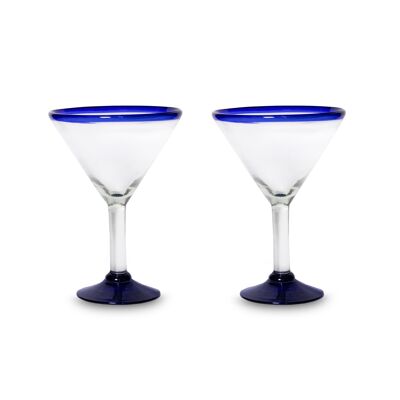 Martini glasses from Mexico in a set of 2 Traditional