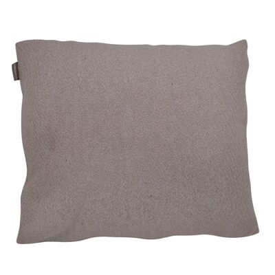 Coussin en coton oxford beige 50x50 rembourrage