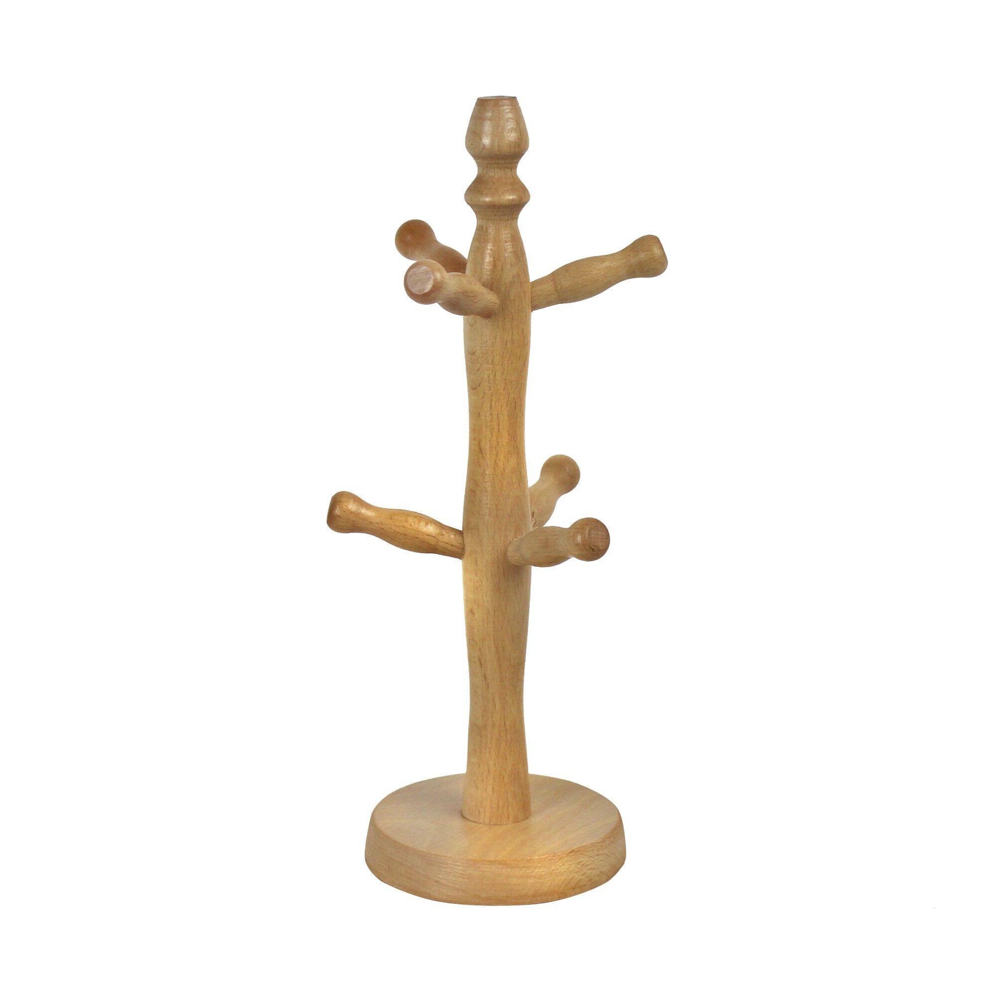 Portabicchieri in legno fatto a mano per 6 tazze