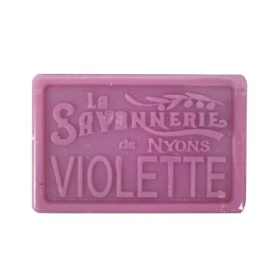 Handmade natural soap violets from France