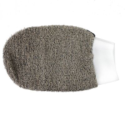 Terry cloth exfoliating glove for body care