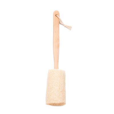 Loofah back, body and bath brush with handle