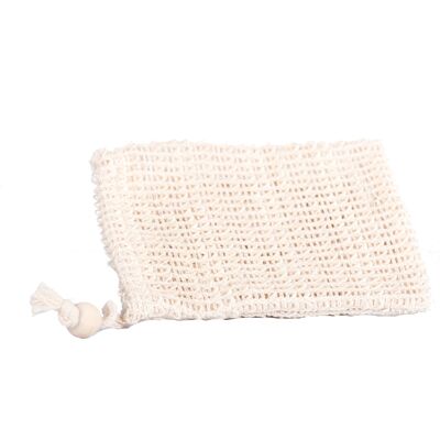 Portasapone in cotone naturale 13x10cm