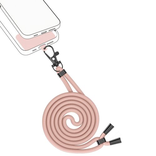 Universal Phone Lanyard Snap Pink
