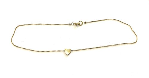 Necklace ball chain with heart