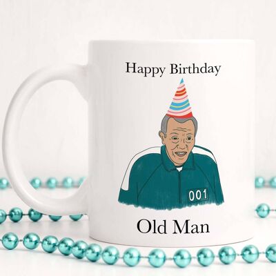 Taza Feliz cumpleaños anciano