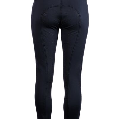 Junior Softshell winterbreeches - navy, fullgrip