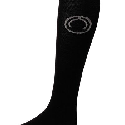 Long Wool Sock - Black