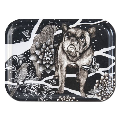 Tray 27x20 cm the French dog