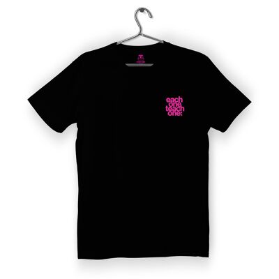 Eoto tag pink - black t-shirt