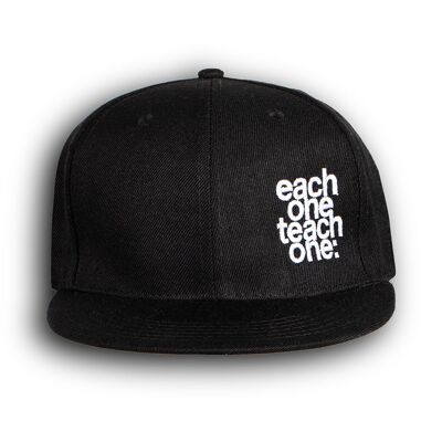 Black snapback cap - each one logo