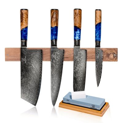 Bundle Deluxe - Knife Set + Knife holder + Sharpener