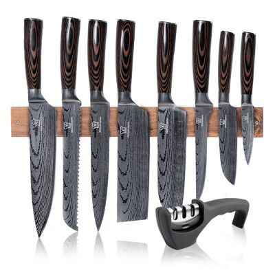 Bundle Premium - Knife Set + Knife holder + Sharpener