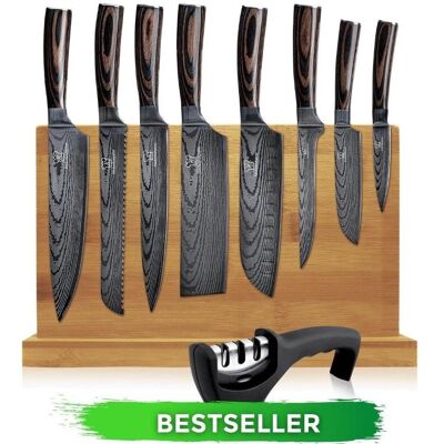 Knife Set + Knife holder + Sharpener