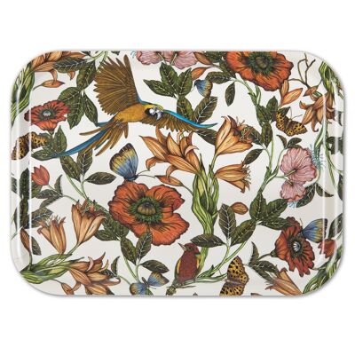 Tray 27x20 cm Parrot offwhite
