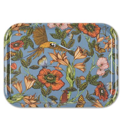 Tray 27x20 cm Parrot blue