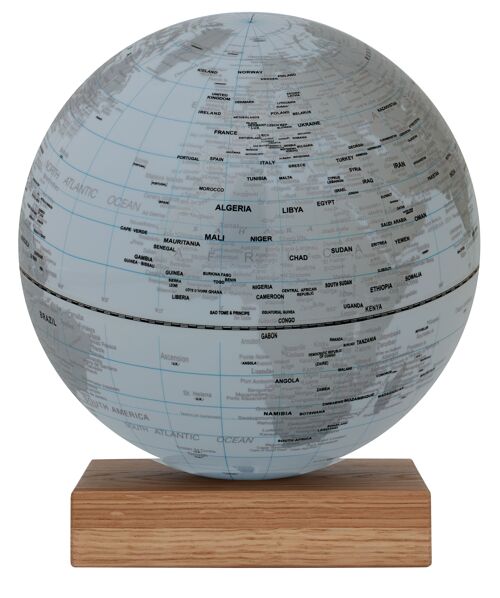 Globo terrestre emform ø 25 cms. platon oak white