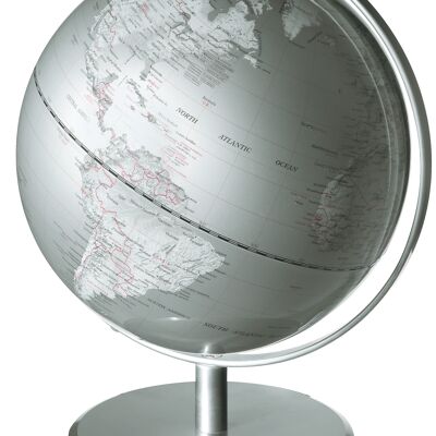 GLOBE TERRESTRE EMFORM Ø 25 CMS. PLANETE D'ARGENT