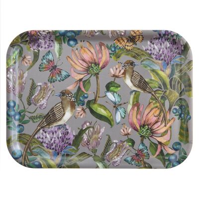 Tray 27x20 cm Springtime grey