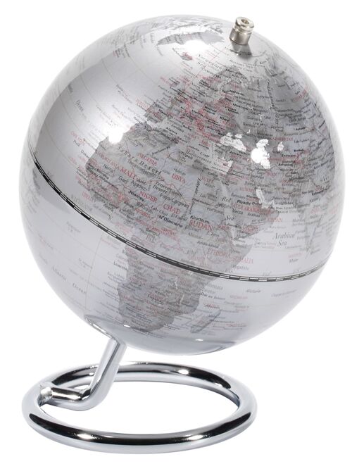 Mini globo terrestre emform ø 13 cms.  galilei silver