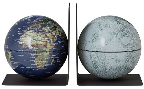 Sujetalibros globo terrestre emform earth moon