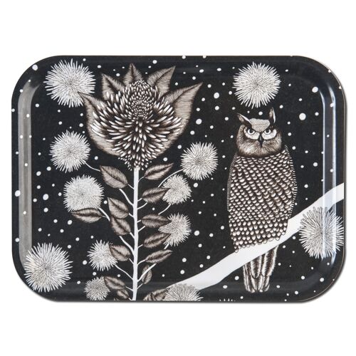 Tray 27x20 cm the Owl