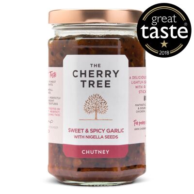 Chutney di aglio dolce e piccante con semi di Nigella