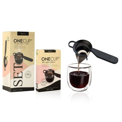SET Onecup, filtro caffè + supporto