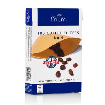 100 biodegradable COFFEE FILTERS No. 4 (10 boxes/master carton)